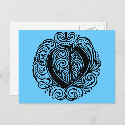 Monarchie "O" Postkarte (Vorne/Hinten)