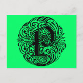 Monarchie "P" Postkarte (Vorderseite)