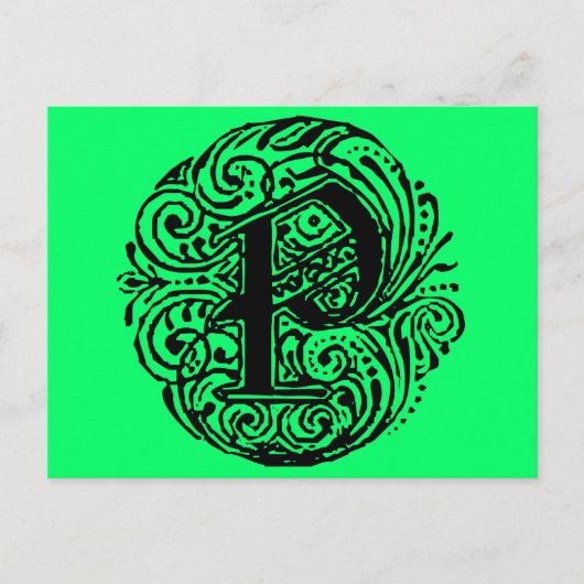 Monarchie "P" Postkarte (Vorderseite)