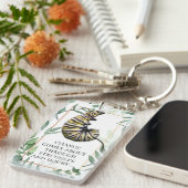 Monarchie-Raupe und Schmetterlingsförderung Schlüsselanhänger (Vorderseite rechts)