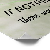 Monarchie und Raupe Poster mit Zitat (Ecke)