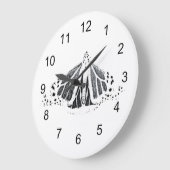 Monarchische Kontur Große Wanduhr (Winkel)