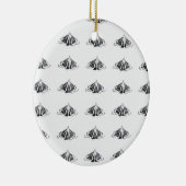 Monarchische Kontur Keramik Ornament (Rechts)