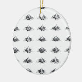 Monarchische Kontur Keramik Ornament (Links)