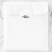 Monarchische Kontur Runder Aufkleber (Tasche)