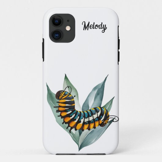 Monarchische Raupe individuell anpassbar Case-Mate iPhone Hülle (Rückseite)