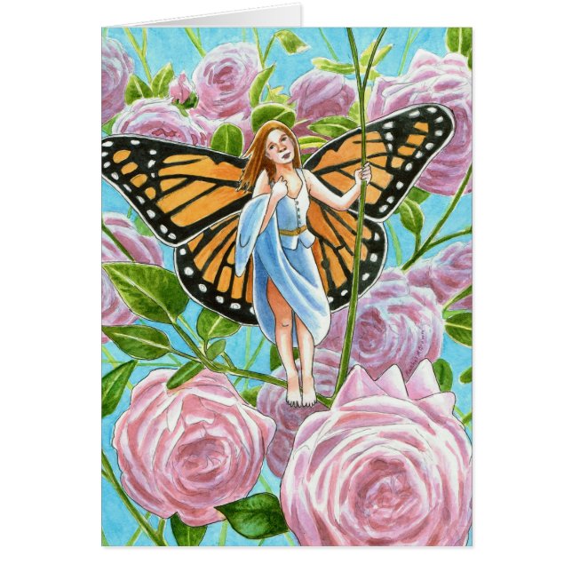 Monarchmärchen zwischen den Rose (Vorne)