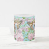 Monarchmärchen zwischen den Rose Mattglastasse (Vorderseite Links)