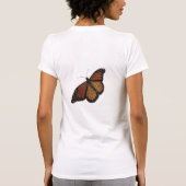 Monarchmetamorphose Shirt Schmetterling Raupe (Rückseite)