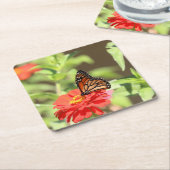 Monarchpapier-Platte Oktober Rechteckiger Pappuntersetzer (angewinkelt)