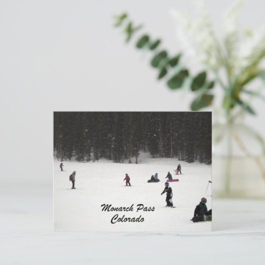 Monarchpass, Colorado Postkarte (Stehend Vorderseite)