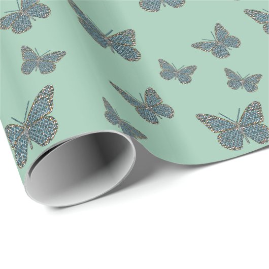 Monarchschleifpapier Geschenkpapier (Rolleneckpunkt)