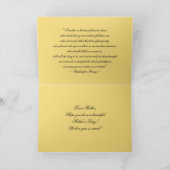 Monarchschmetterling am Muttertag auf Weißmehl Karte (Innenseite)