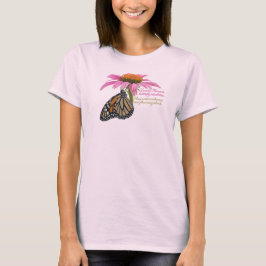 Monarchschmetterling, auf Blume T-Shirt