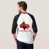 Monarchschmetterling auf Blume T-Shirt (Schwarz voll)