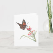 Monarchschmetterling auf der Blume (Vorderseite)