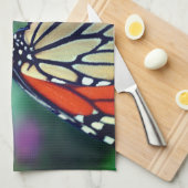 Monarchschmetterling auf der Blume Nah   Geschirrtuch (Viertel Falte)