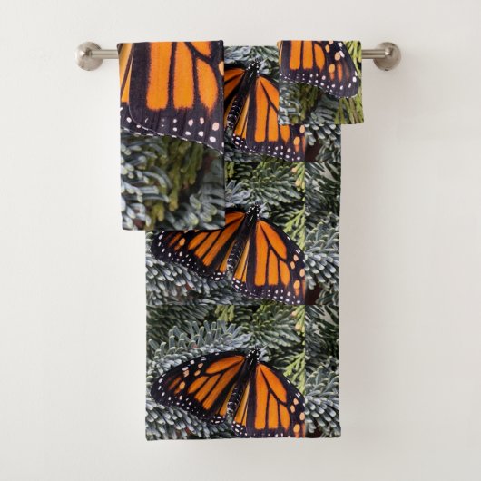Monarchschmetterling auf Evergres Badhandtuch Set (Insitu)