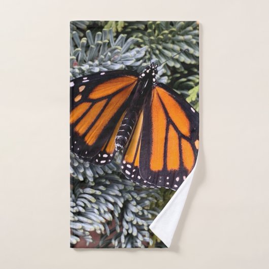 Monarchschmetterling auf Evergres Badhandtuch Set (Handtuch)