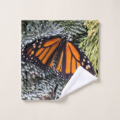Monarchschmetterling auf Evergres Badhandtuch Set (Waschlappen)