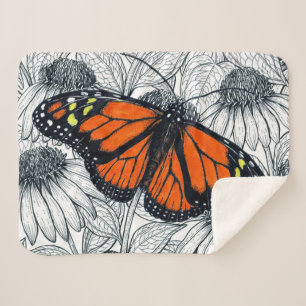 Monarchschmetterling auf Konfödermassen Sherpadecke
