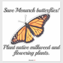 Monarchschmetterling Aufkleber