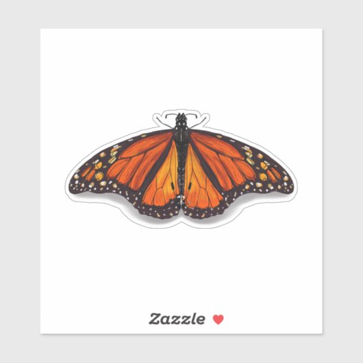 Monarchschmetterling Aufkleber (Blatt)
