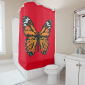 Monarchschmetterling aus Polygon Duschvorhang (Beispiel)