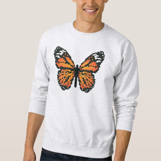 Monarchschmetterling aus Polygon Sweatshirt (Vorderseite)