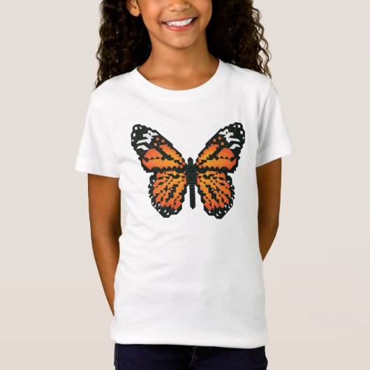 Monarchschmetterling aus Polygon T-Shirt (Vorderseite)