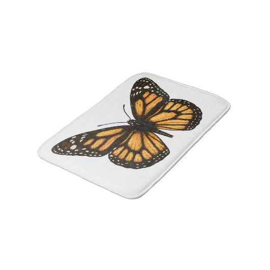 Monarchschmetterling Badematte (Schrägansicht)