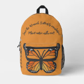 Monarchschmetterling Bedruckter Rucksack (Vorderseite)