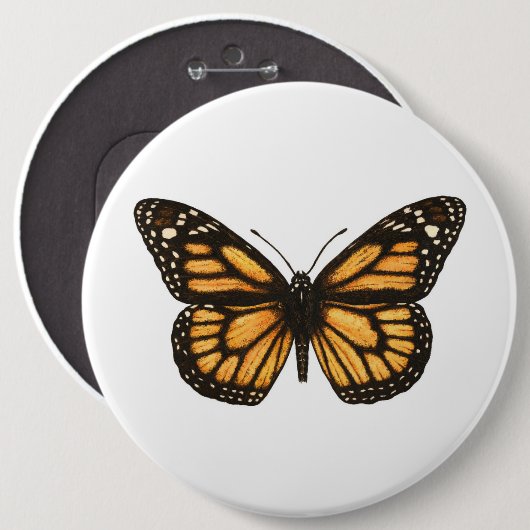 Monarchschmetterling Button (Vorne & Hinten)