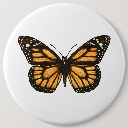 Monarchschmetterling Button (Vorderseite)