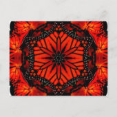 Monarchschmetterling & California Mohn - Postkarte (Vorderseite)