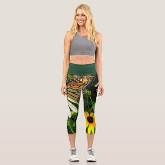 Monarchschmetterling Capri Leggings