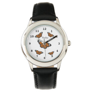 Monarchschmetterling-Cartoon Armbanduhr