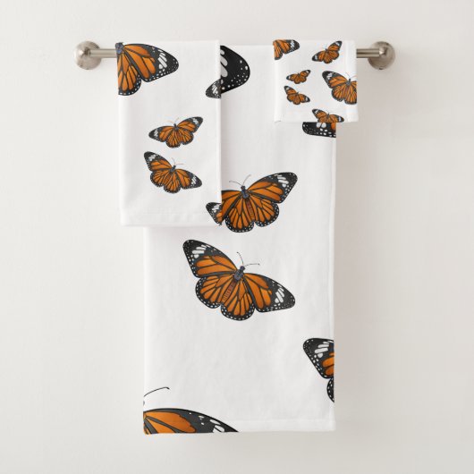 Monarchschmetterling-Cartoon Badhandtuch Set (Insitu)