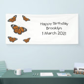 Monarchschmetterling-Cartoon Banner (Messe)