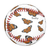 Monarchschmetterling-Cartoon Baseball (Vorderseite Links)