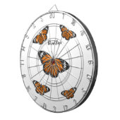 Monarchschmetterling-Cartoon Dartscheibe (Vorderseite rechts)