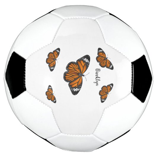 Monarchschmetterling-Cartoon Fußball (Gedreht)