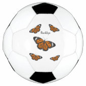 Monarchschmetterling-Cartoon Fußball (Vorderseite)