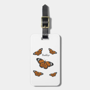 Monarchschmetterling-Cartoon Gepäckanhänger