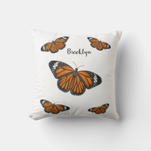 Monarchschmetterling-Cartoon Kissen