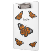 Monarchschmetterling-Cartoon Klemmbrett (Links)