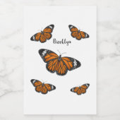 Monarchschmetterling-Cartoon Lebensmitteletikett (Einzelnes Label)