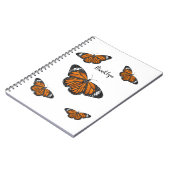 Monarchschmetterling-Cartoon Notizblock (Linke Seite)