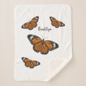 Monarchschmetterling-Cartoon Sherpadecke (Vorderseite)