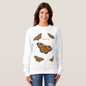 Monarchschmetterling-Cartoon Sweatshirt (Vorne ganz)